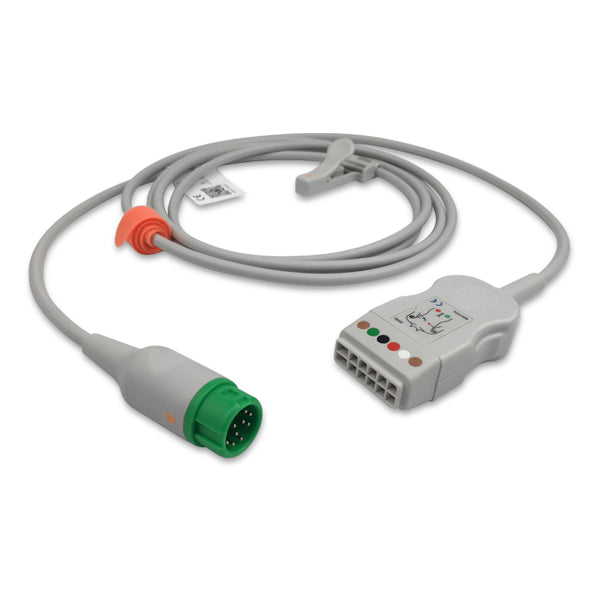 3/5 Lead ECG Trunk Cable, 10'