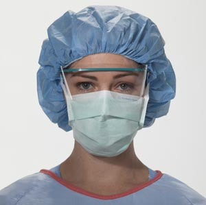 Halyard Surgical Mask, Anti-Fog, Green, 50/bx, 6 bx/cs
