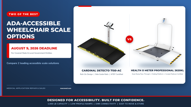 Two of the Best ADA Wheelchair Scale Options for the August 9, 2026 Deadline