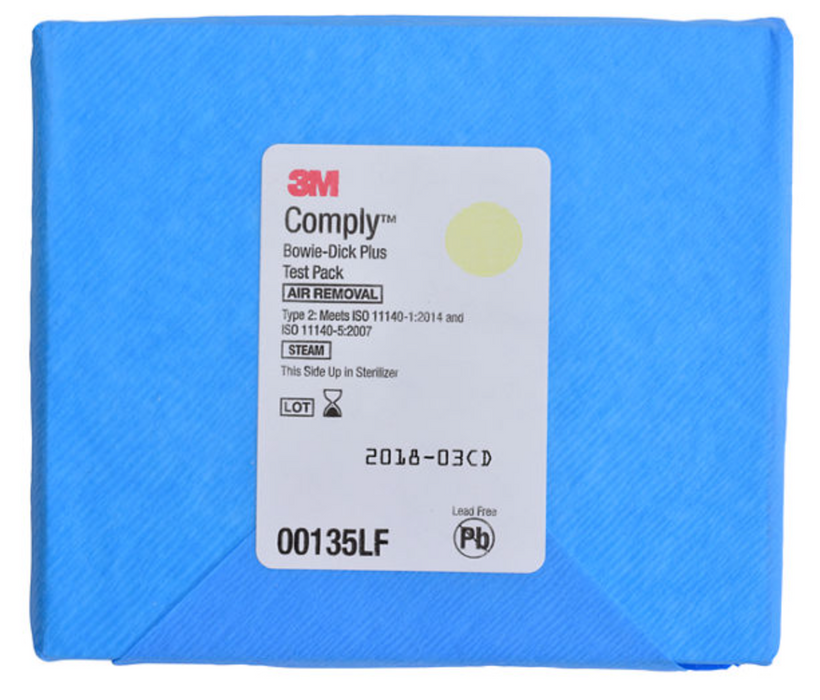 3M™ Comply™ Bowie-Dick Plus Test Pack with Early Warning Test Sheet, 00135LF (CASE)