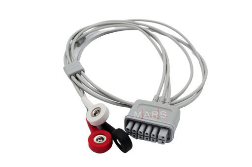 Mindray 3 Lead N/T ECG Snap Lead Wires