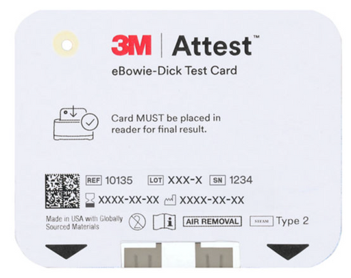 3M Attest eBowie-Dick Test Card