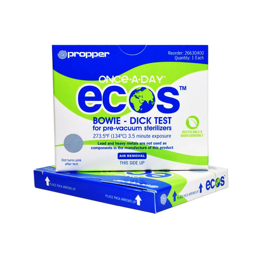 Propper Once-A-Day Ecos Bowie-Dick Steam Sterilizer Test Pack