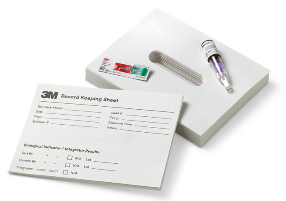 3M Attest™ Super Rapid Steam Biological Indicator Challenge Pack with Type 5 CI, Brown Cap, 24 min, 24/cs