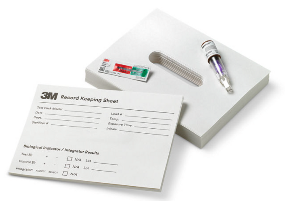 3M™ Attest™ Super Rapid Steam Biological Indicator Challenge Pack with Type 5 CI, 41482V, Brown Cap, 24 min, 24/CS (CASE)
