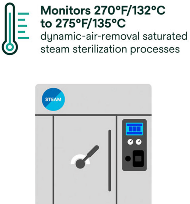 3M™ Attest™ Super Rapid Steam Biological Indicator Challenge Pack with Type 5 CI, 41482V, Brown Cap, 24 min, 24/CS (CASE)