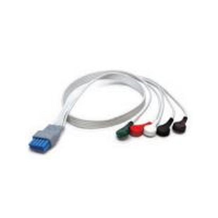 Mindray ECG leadwires, 5 lead, single patient use, snap, AAMI, 24" (pkg of 20)