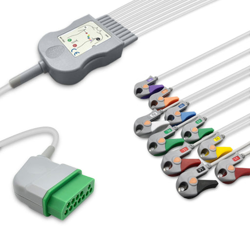 MARS Nihon Kohden One-Piece 10-Lead ECG Cable BJ-900PA