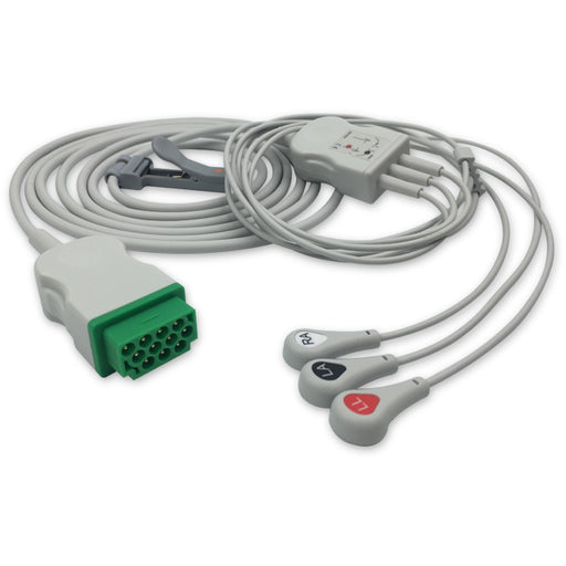 GE Marquette Compatible One-Piece ECG Cable MARS-EG-205820 (image 1)