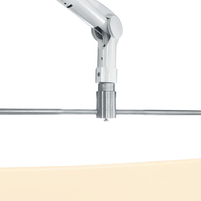 Square Arm Overhead Lead Acrylic Mobile Barrier with Lead Curtain