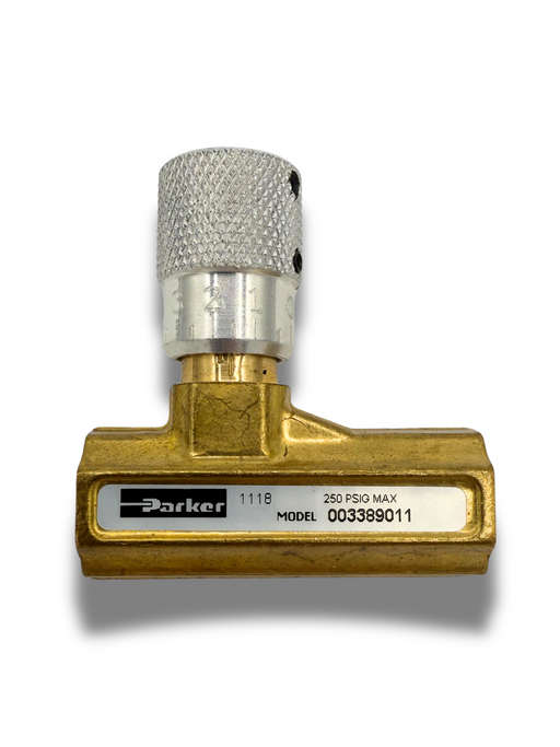 Parker 1/4" NPT Needle Valve, 338 Series