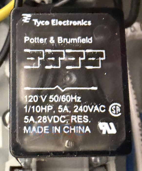 Primus 120V solder term 4PDT GP relay for PRIMUS sterilizer (500131)