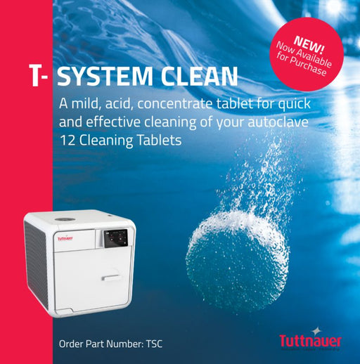 Tuttnauer T-System Clean cleaning tablets for T-Edge autoclaves
