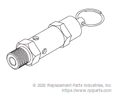 Tuttnauer Compatible Safety Valve OEM Part #03110002 (40 PSI)