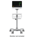 MARS Mobile Roll Stand for Explorer monitors (monitor not included)