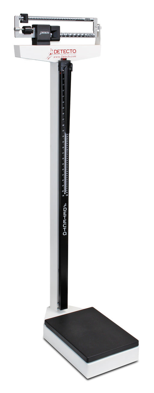 Detecto 339 mechanical eye-level physician scale with height rod (image 1)