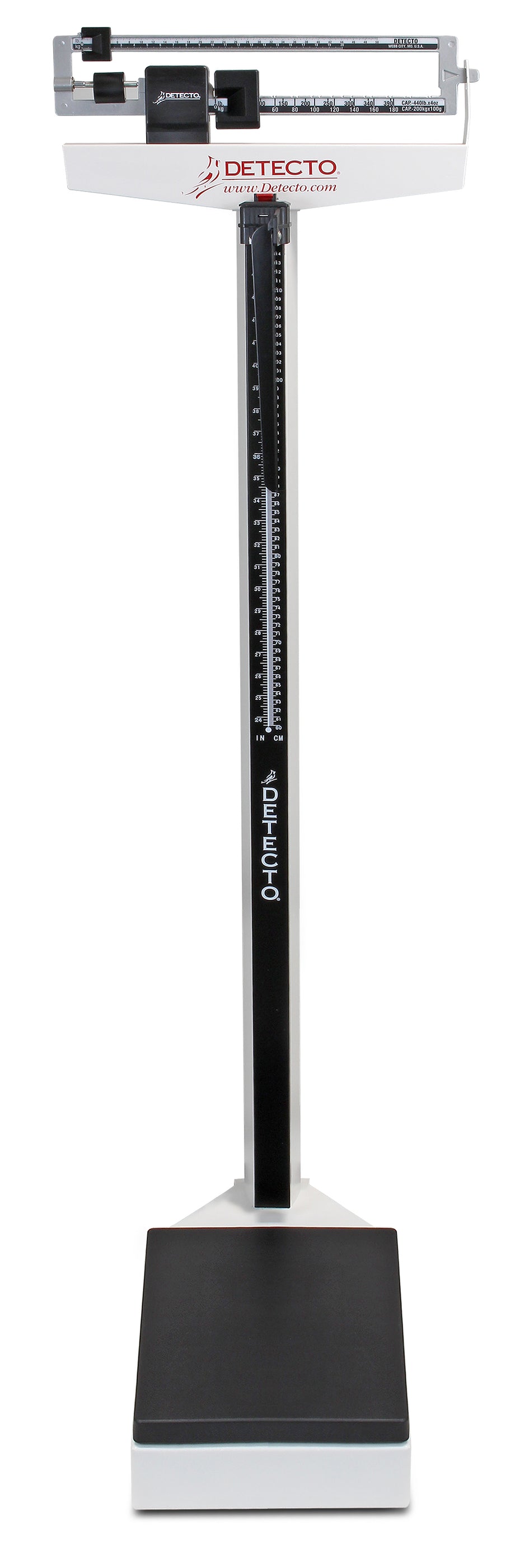 Detecto 339 Mechanical Eye-Level Physician's Scale, Weigh Beam, 440 lb ...