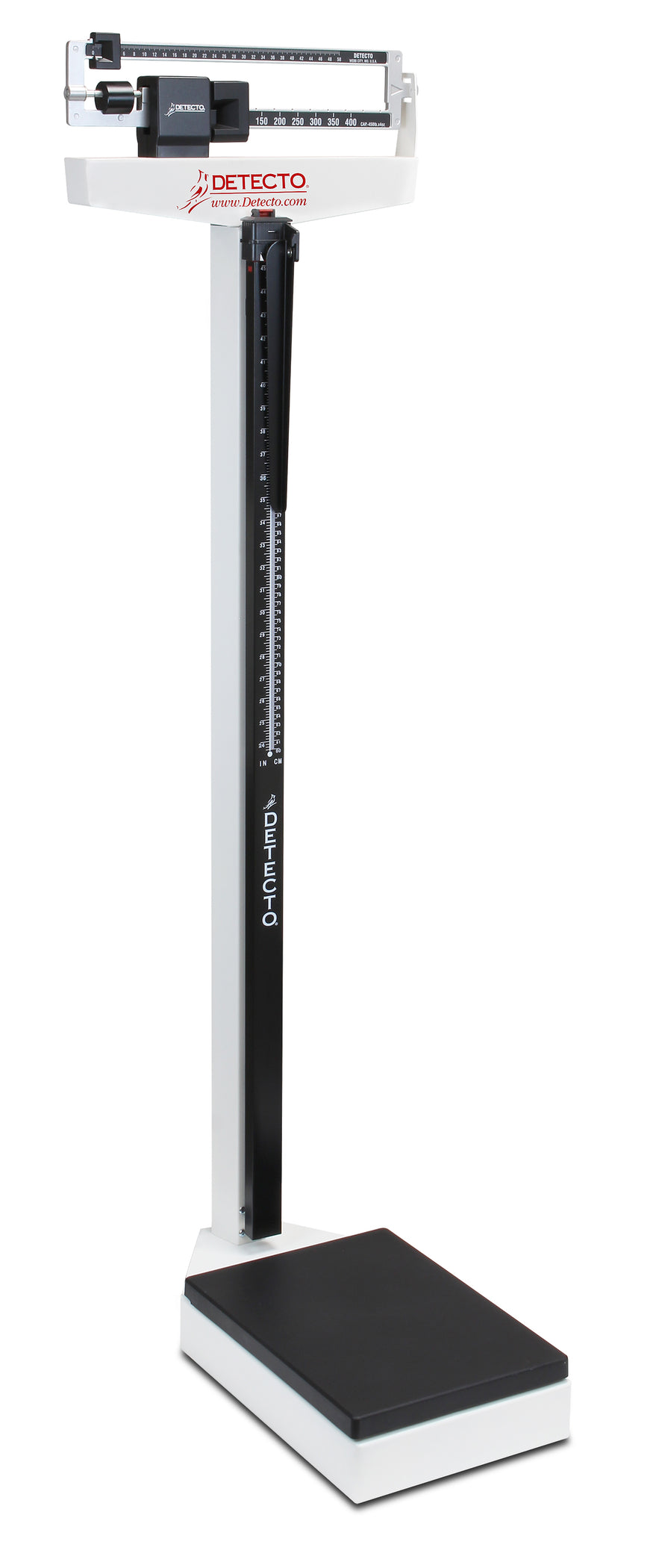 Detecto 439 Mechanical Eye-Level Physician's Scale, Weigh Beam, 450 lb ...