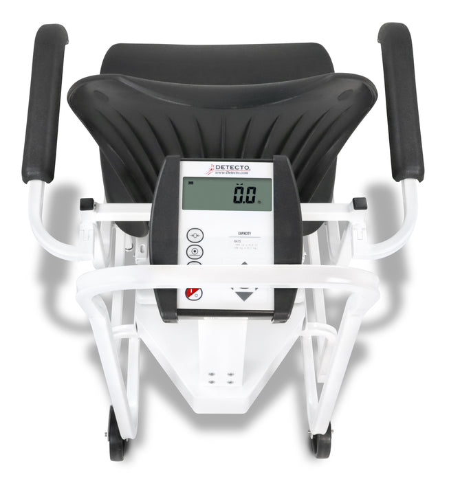 Detecto 6475 Digital Chair Scale, 400 lb x .2 lb / 180 kg x .1 kg