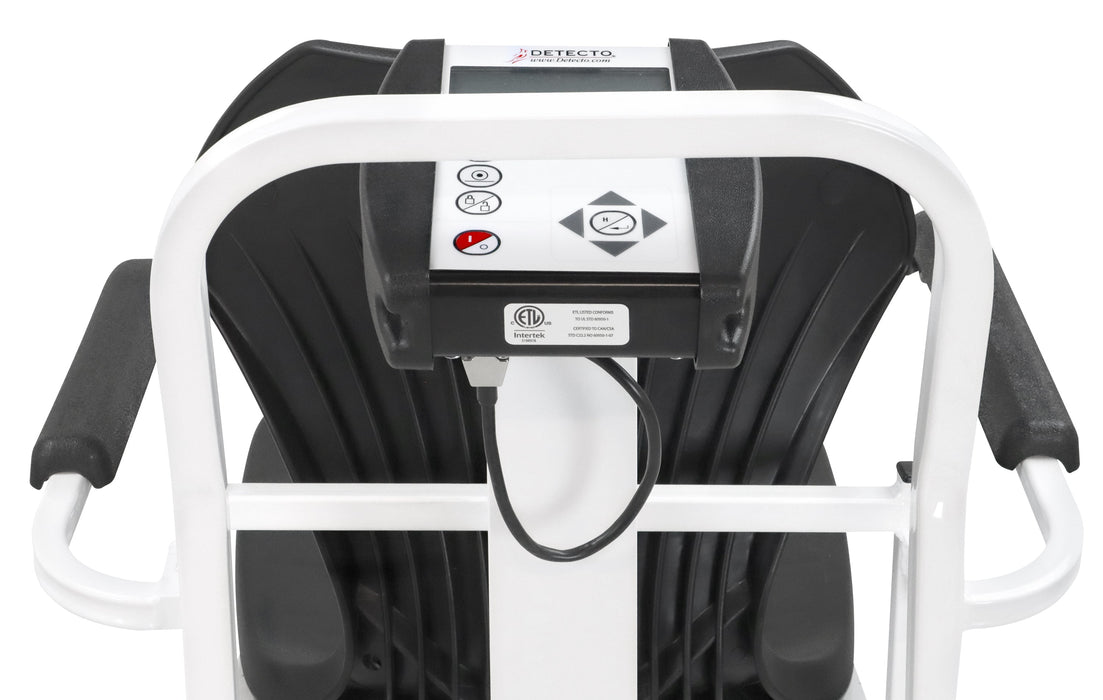 Detecto 6475-C-AC Digital Chair Scale, 400 lb x .2 lb / 180 kg x .1 kg, BT / WiFi