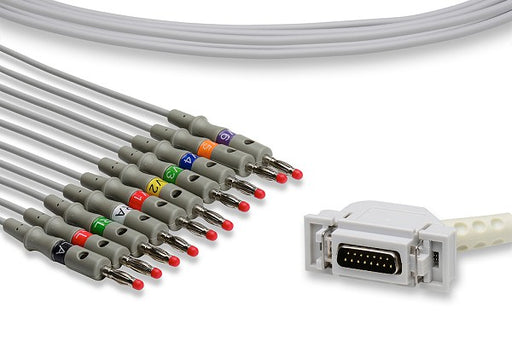 Hellige Compatible Direct-Connect 10-Lead EKG Cable (image 1)