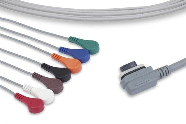 GE Healthcare Compatible ECG Telemetry Leadwire