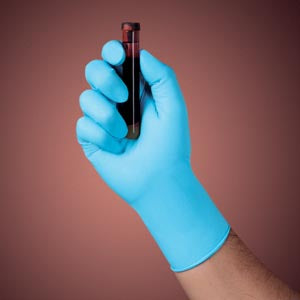 Halyard Blue Nitrile Exam Gloves, X-Small, 100/bx, 10 bx/cs 