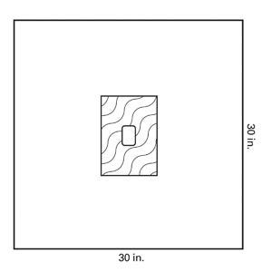 Halyard Minor Procedure Fenestrated Drape, 30" x 30", 25/bx, 4 bx/cs 
