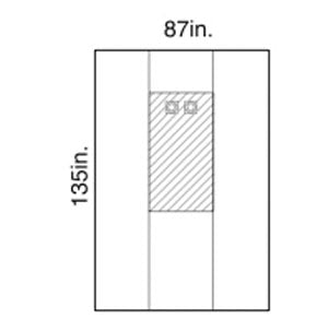 Halyard Femoral Angiography Drape, Dual Window, X-Long, Sterile, 16/cs 