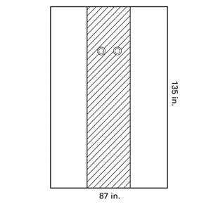 Halyard Femoral Angiography Drape, 87" x 135", X-Long, Sterile, 16/cs 