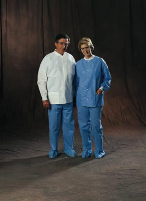 Halyard Lab Jacket, White, Medium, 25/cs 