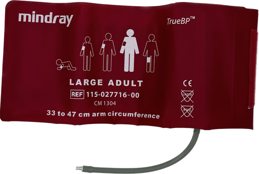 Mindray large adult reusable blood pressure cuff, 33 to 47 cm (image 1)